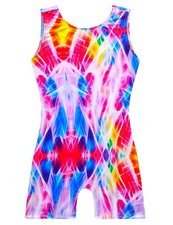 Gymnastics Leotards for Girls 5-6 Years Old Auroral Dawn Sleeveless Biketard ...