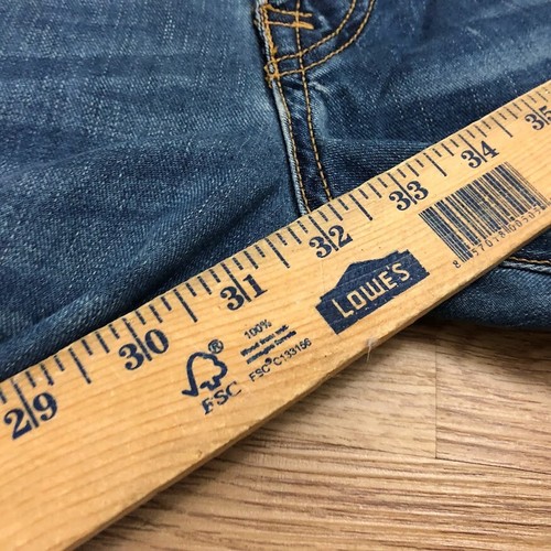 Replay Jeans Women 28 Regular Blue Slim Straight Vintage Button Fly Cotton Denim - Picture 3 of 15