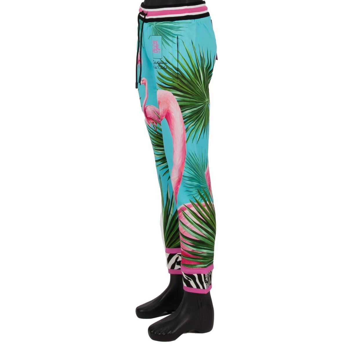 DOLCE & GABBANA x DJ KHALED Flamingo Zebra Jogger Trousers