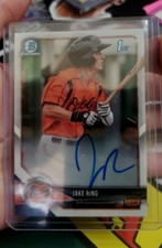 2018 Bowman Chrome Jake Ring Rc Auto Rookie 1st Auto On Card