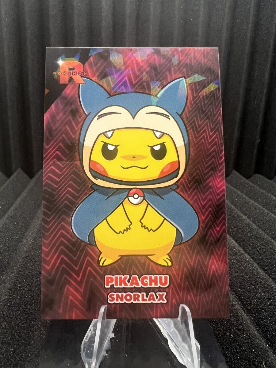 Pikachu Poncho Snorlax - Cracked Ice Holo - Team Rocket Card