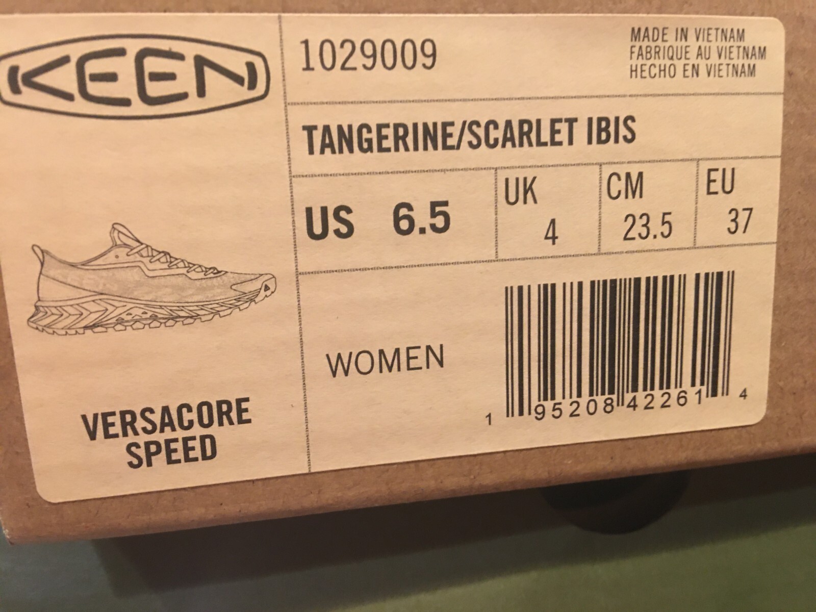 NUOVE scarpe da corsa donna Keen Versacore Speed Trail taglia 6 5