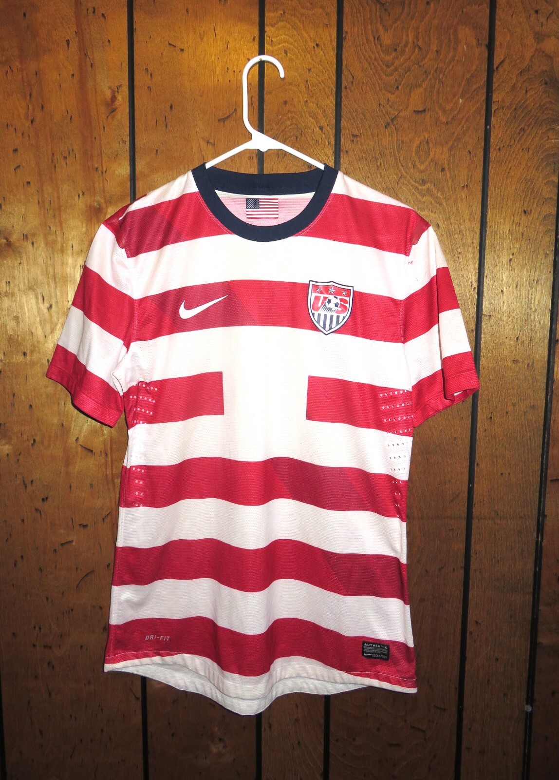 Nike 2012 USA USMNT Waldo Original Authentic Soccer Home Jersey Kit Authentic L