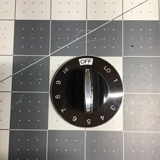 Jenn Air Maytag Burner Control Knob Brown Silver Chrome CDE850 12200034 570085 1