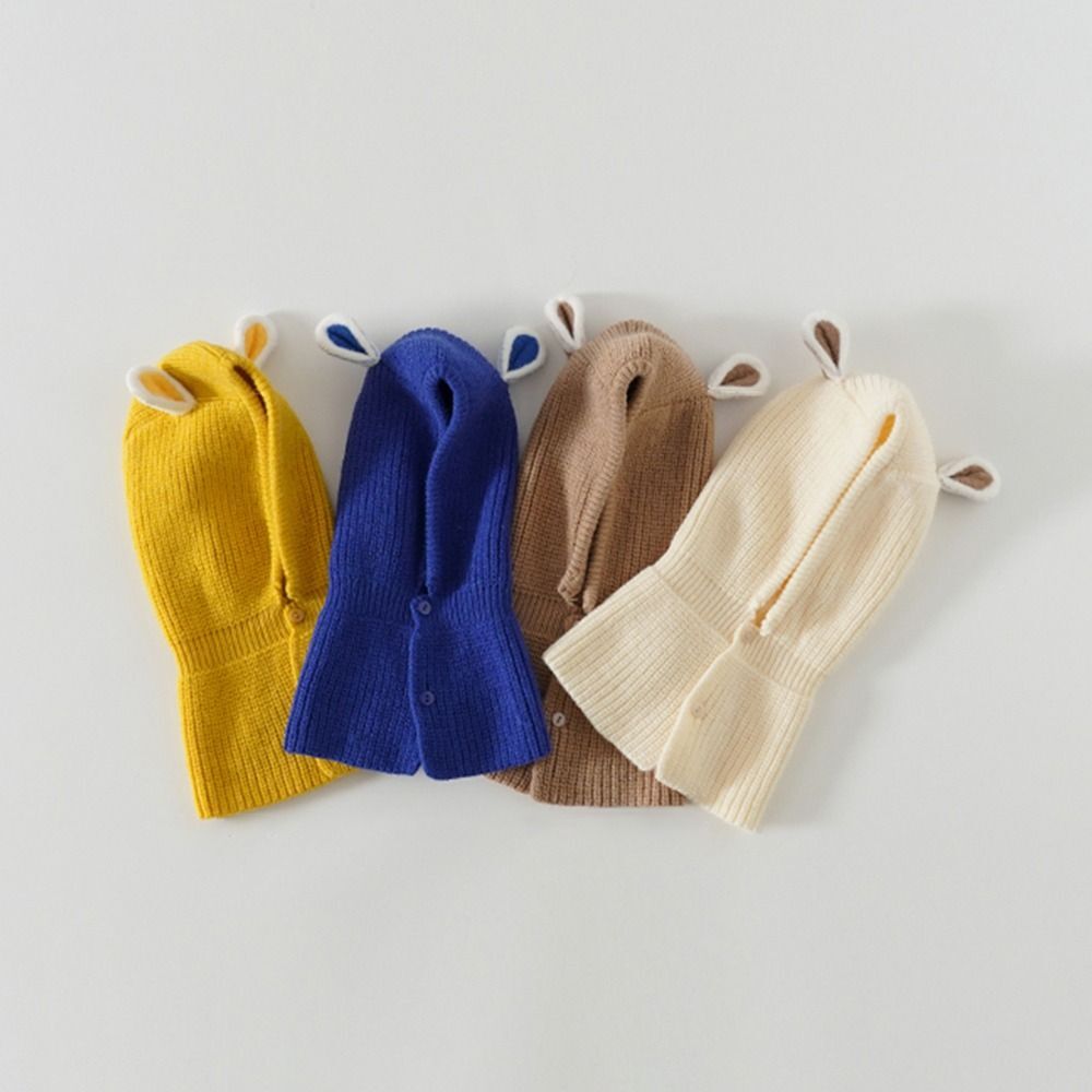 All-in-One Kappen schal Weich gestrickt Outdoor-Wärmer Pullover Hut  Kinder