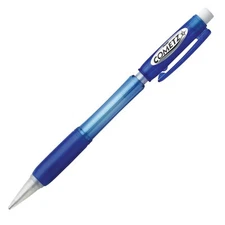 AX119C Pentel Cometz Mechanical Pencil, 0.9mm Lead, Blue Barrel, Pack of 6