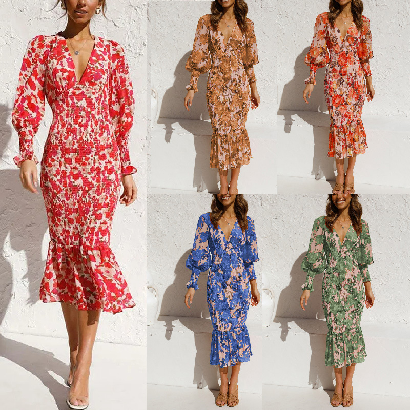 peplum dress fabric Marsoni by Colors MV1300 - Long Jacquard Column Dress