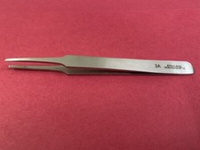 Tweezers 10Pc Non Magnetic Tweezers No.2A Round Flattip 120MM Watch JewelryTools