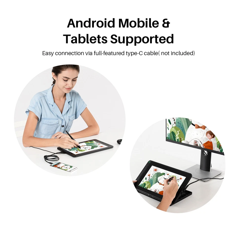 HUION Kamvas 12 11.6inch Graphics Drawing Tablet Pen Display Refurbished - Image 4 of 4