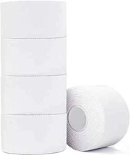 Athletic Tape,5 Pack White Sports Tape,Very Strong No Sticky Residue Wrist