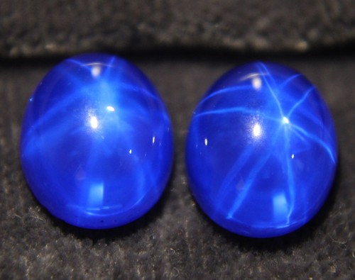 15 Ct 6 Rays Star Blue Sapphire Cabochon Loose Gemstones Certified - 第 3/6 張圖片
