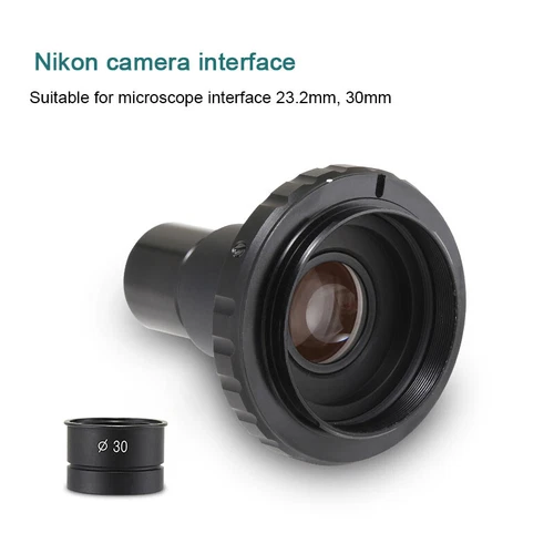1X 8X SLR Camera Lens Adapter Ring Nikon/Canon Microscope 23.2mm 30mm Interface - Picture 12 of 16