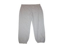 GAP NWT Women's L XL Oatmeal Beige French Terry Cropped Sweatpants