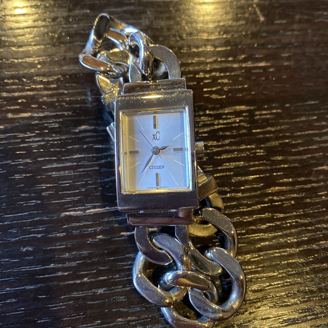 Citizen Xc Analog Quartz Women Reduced Price Square Chain Belt In