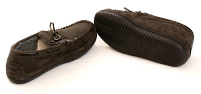 Tommy Bahama Dark Gray Indoor Outdoor Fleece Lined Slippers  display picture 3