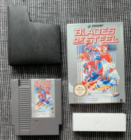 Blades of Steel - Nintendo NES Spiel mit OVP Styropor & Schutzh&uuml;lle CIBEishockey