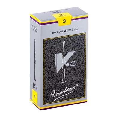 Vandoren Bb Soprano Clarinet V.12 Reeds - Strength 3 - Box of 10