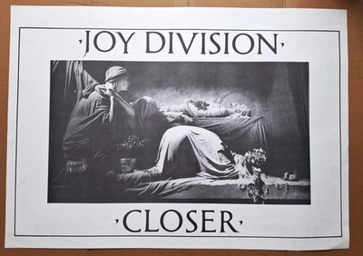 Joy Division Closer Original Poster 1980's Promo Poster