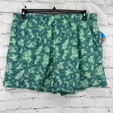 NWT Columbia Swim Trunks Men's XXL Green Printed BackCast II Short Omni-Shade