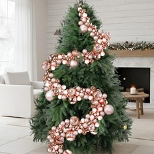 9.8 Ft Christmas Ball Garland Ornaments Bauble Garland Glitter Shatterproof C...
