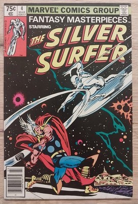 Fantasy Masterpieces #4 Marvel Comic 1980 Reprints Silver Surfer #4 (1968) B4P3