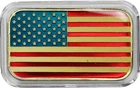 American Flag 1 oz Silver Bar USA Full Color .999 Silver Bullion Bar in Capsule