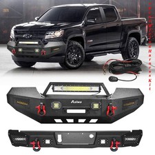 Front and Rear Bumper Steel w/Winch Plate Lig...