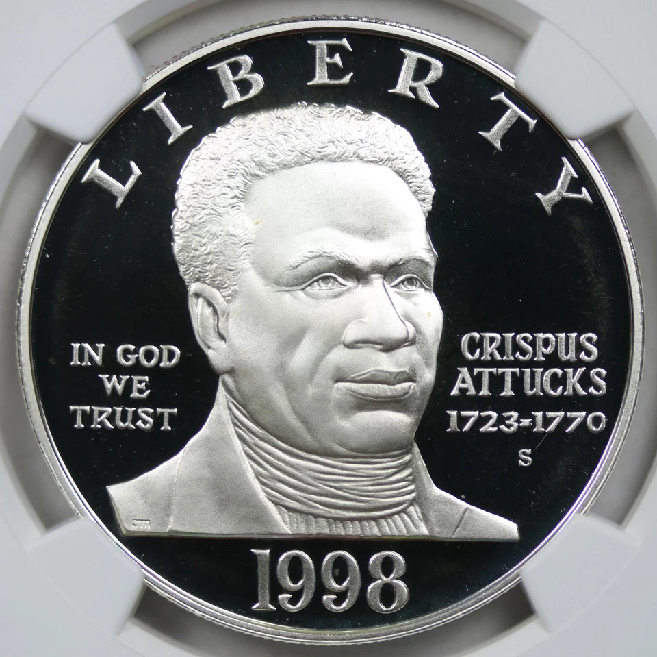 1998-S Black Patriots Modern Silver Commemorative $1 PF 69 Ultra Cameo NGC - Image 3 of 4