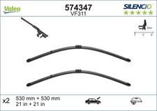 Wischblatt Scheibenwischer SILENCIO FLAT BLADE SET VALEO 574347 für AUDI 8N9 8N3