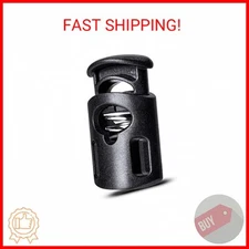 Plastic Cord Locks Single Hole Spring Toggle Stopper Cord Stops Fastener Toggles