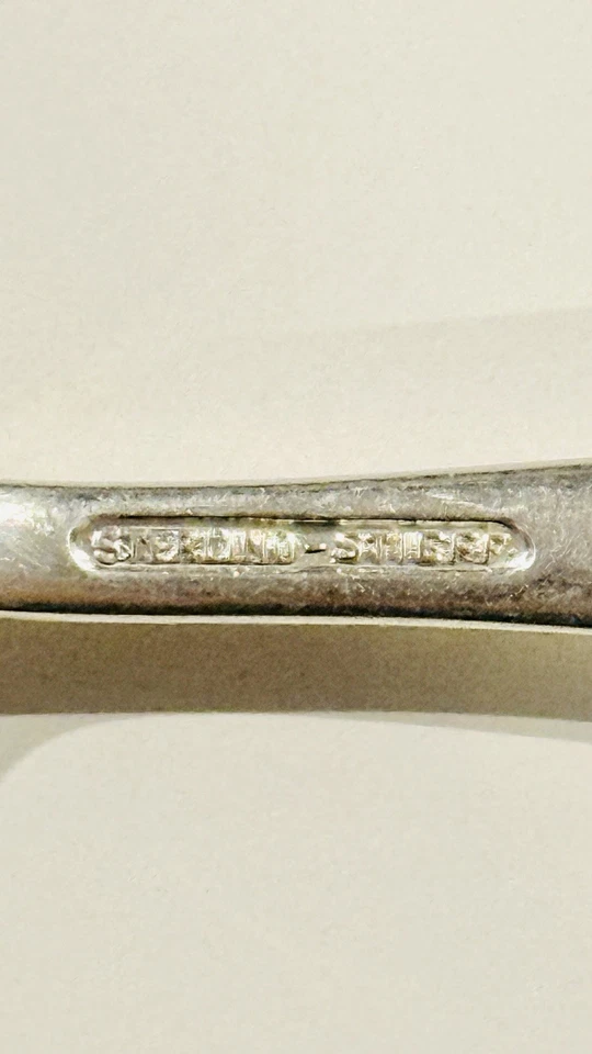 Vintage/Antique Sterling Silver Stieff Rose Bon Bon Serving Spoon 5.25” (42g) - Image 4 of 4