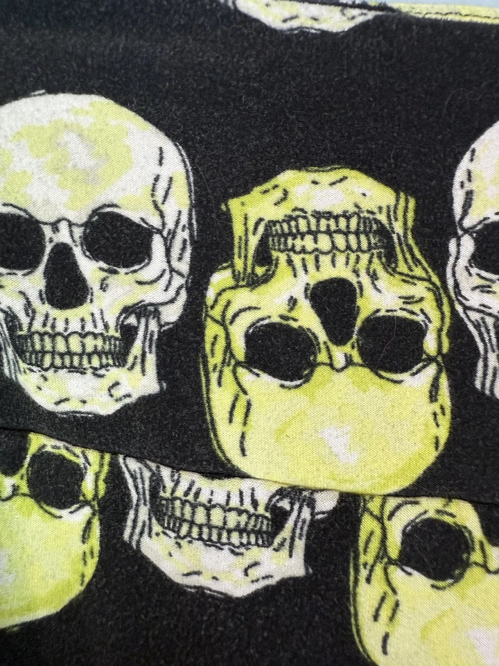 LuLaRoe Leggings Mujer Talla Única Neón Patrón Calavera Halloween Pantalones Elásticos Foto 3 de 4