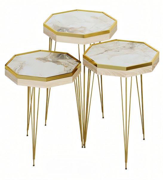 Beistelltisch Holz In Beige Modern Und Stilvoll-image