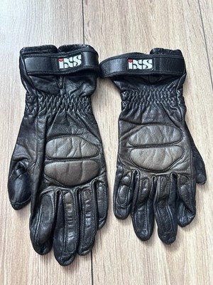 Vintage 00s IXS Leather Racing Moto Biker Gloves Men s S Size