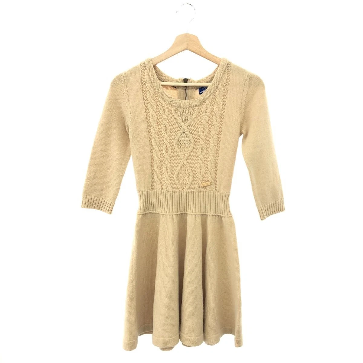 Abito Burberry Blue Label beige in maglia 38 donna manica 3 4