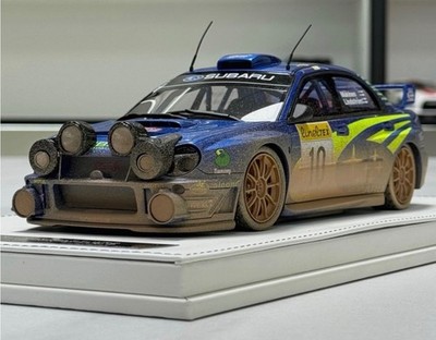 SJF 1/18 Subaru Impreza STI WRC 2002 Monte Carlo Rally-weathered (rare)