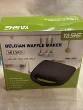 YASHE Double Mini Waffle Maker, Non-Stick Waffle Machine,Cast iron waffle maker