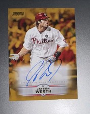 2025 Topps Stadium Club Autographs Jayson Werth #SCBA-JWE Gold #’d /50 On Card!