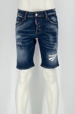 Dsquared2 Herren Jeans Short Gr. 46 blau Tidy Biker Jean