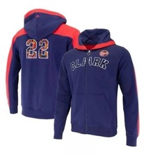 Caitlin Clark Indiana Fever #22 Fisll Women's Zip Up Hoodie Blue NWT