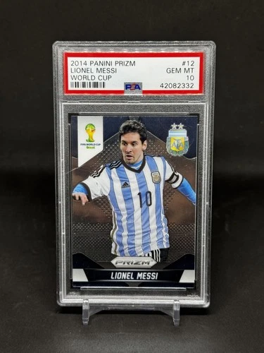 2014 Panini Prizm World Cup - Lionel Messi #12 - PSA 10 - Argentina FIFA