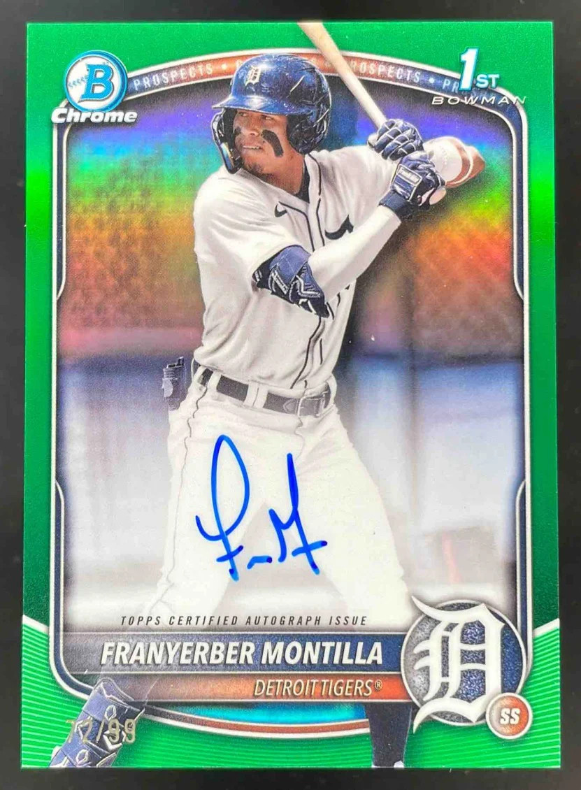 2025 Bowman Chrome Green #CPA-FM Franyerber Montilla RC Auto /99