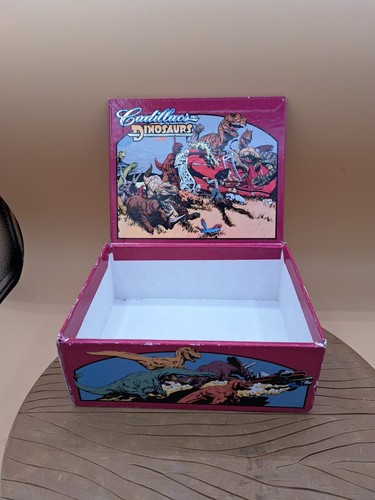 Vintage MARK SCHULTZ - Cadillacs and Dinosaurs 1990 Candy Bar Box Only HTF - Picture 7 of 8