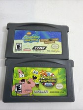 Nintendo Game Boy Advance SpongeBob SquarePants 2x Cartridge LOT *TESTED* movie