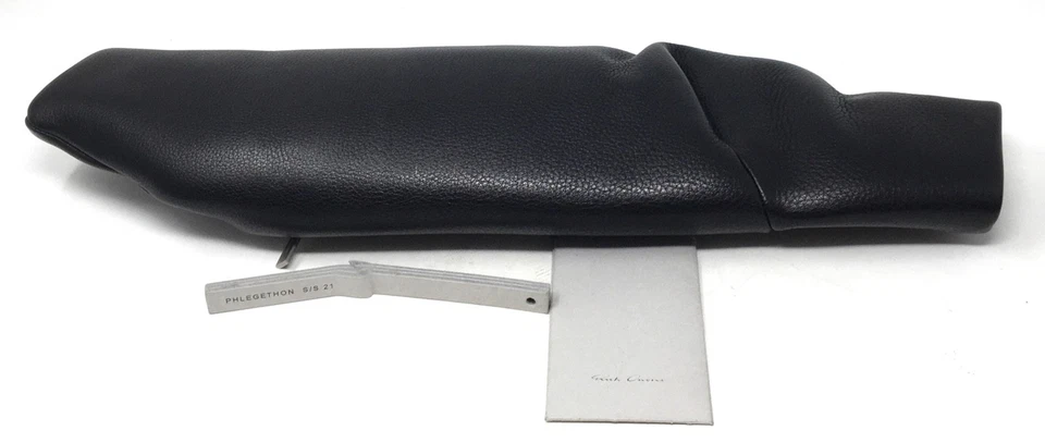 Rick Owens черный Twist застежки кожи подлинный минималист дизайнерская сумка - Изображение 3 из 4