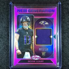 2024 Certified Football DEVIN LEARY New Generation Rookie Jersey Pink 71/299