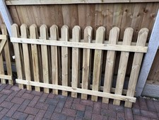 Blooma Mekong Pressure treated Wooden Picket fence (W)1.8m (H)1m X2 + Gate