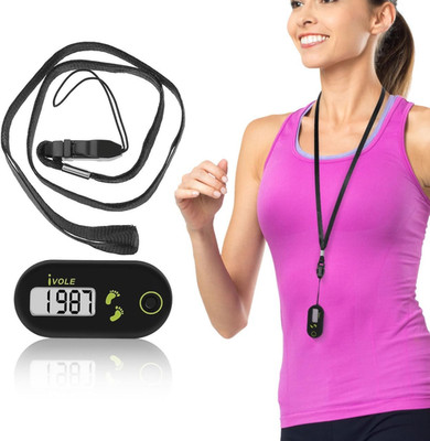 3D Pedometer, Simple Clip on Step Counter for Walking with Large Digital Display