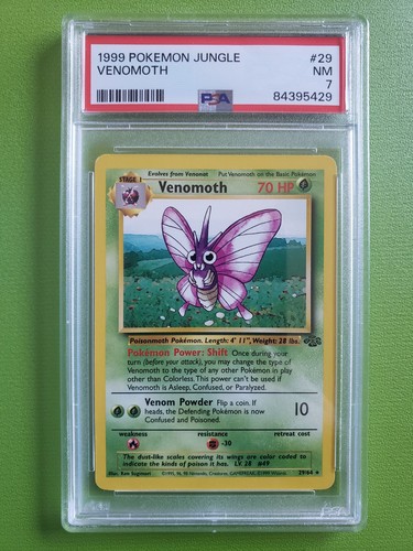 Venomoth (Unlimited) graded PSA 7 for sale on eBay