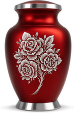 Rose Cremation Urn for Ashes for Women  Men - Handcrafted Rose Urns for Human A